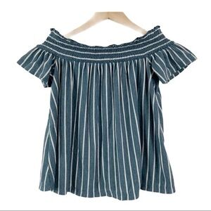 AMERICAN EAGLE Smocked Off the Shoulder Top